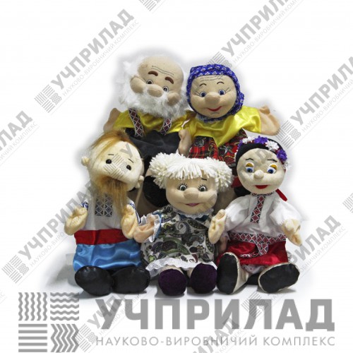 Ляльки-рукавички "Родина" для лялькового театру (набивні)