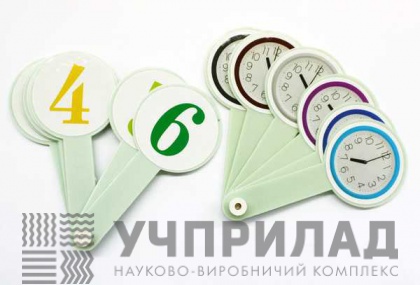 Віяло годинників та цифр